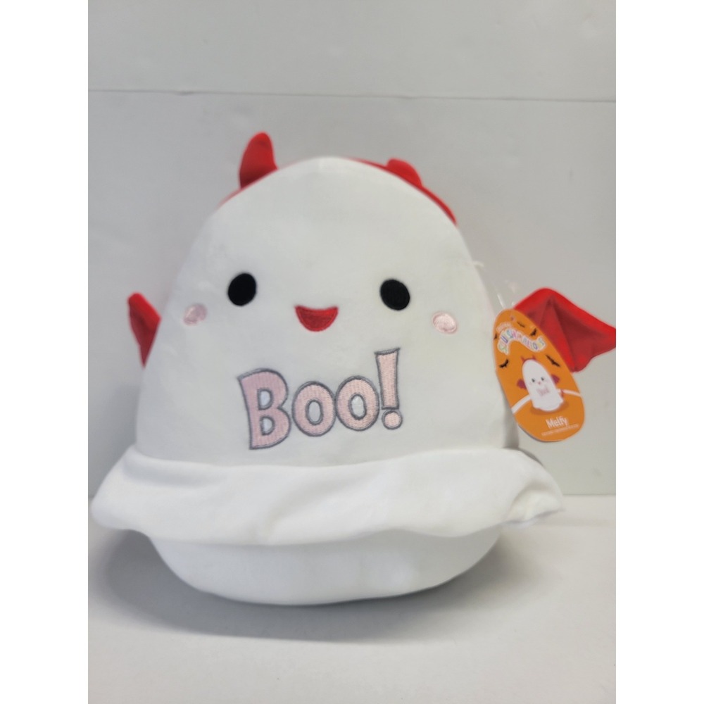 Squishmallow NWT Melfy the‎ Ghost Devil Halloween Squad 10" Plush (year)